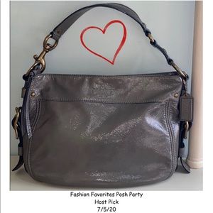 🎉HP🎉Coach gray leather purse used.